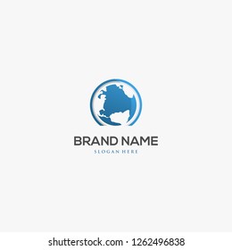 Globe Earth Sphere Creative Abstract Business Modern Logo