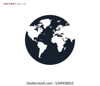 Globe Earth Vector Design Template