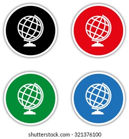 Globe earth - vector icon
