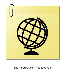 Globe earth - vector icon