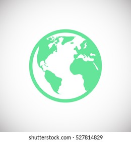 globe earth vector icon