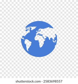 Globe earth vector icon. Illustration.
