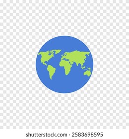 Globe earth vector icon. Illustration.