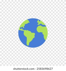 Globe earth vector icon. Illustration.
