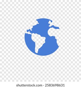 Globe earth vector icon. Illustration.