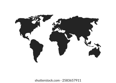 Globe earth vector icon, on a white background	