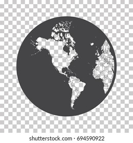 Globe earth vector icons isolated on white background 
