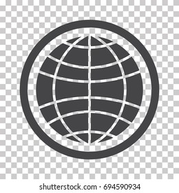 Globe earth vector icons isolated on white background 
