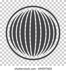 Globe earth vector icons isolated on  transparent background

