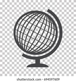 Globe earth vector icons isolated on  transparent background


