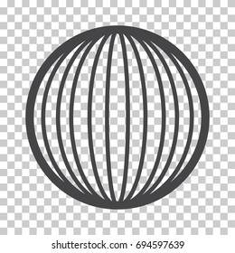 Globe earth vector icons isolated on  transparent background

