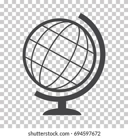 Globe earth vector icons isolated on  transparent background


