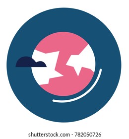 Globe earth vector icons set with reflection