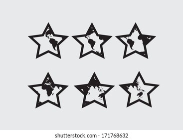 Globe earth vector icons themes idea design 