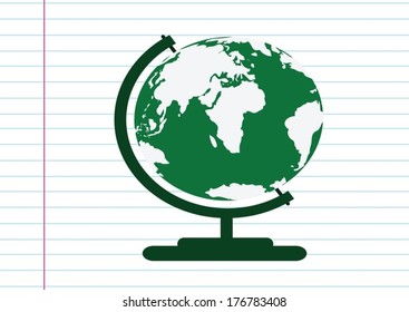 Globe earth vector icons themes idea design