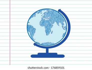 Globe earth vector icons themes idea design