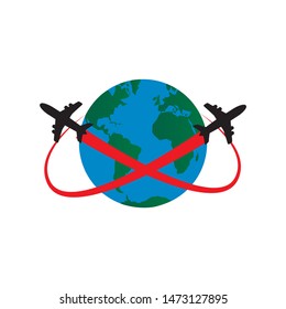 Globe Earth vector illustration. Travel around the world and try to save our planet. So many opportunity you have. Flight around to see more. From flat isolated Earth set