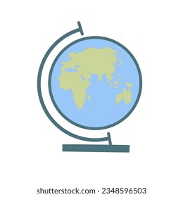 globe. Earth. vector illustration. White background.