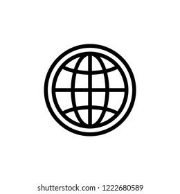 globe, earth, web icon vector eps10, 10 eps