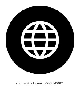 Globe earth world icon. vector illustration.