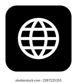 Globe earth world icon. vector illustration.