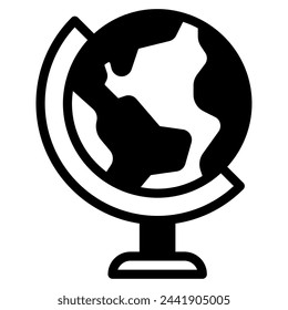 Globe ecology object icon illustration
