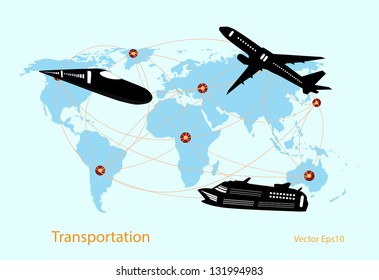  Globales logistisches Vektordesign,eps10