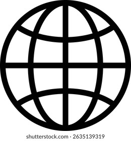 Globe editierbare Cartoon Stil Symbol Aufkleber Vektor