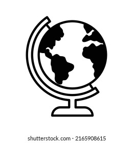 Globe, Education Icon Vector On Trendy Design.