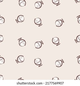 The globe engraved seamless pattern. Vintage world map in hand drawn style. Sketch texture for fabric, wallpaper, textile, print, title, wrapping paper. Vector illustration.