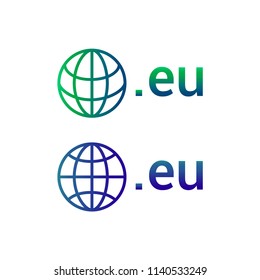 globe .eu Colorful logo concept
