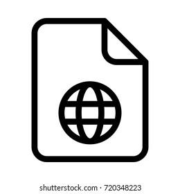 globe file icon