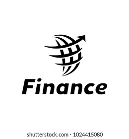 Globe finance logo template illustration.
