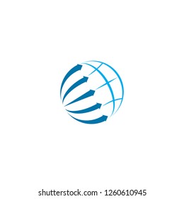 globe financial vector DESING ICON