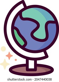 Ilustración vectorial de color plano globalizado