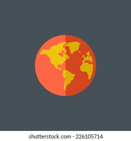 Globe Flat Icon