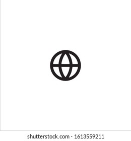 Globe flat icon - vector illustration