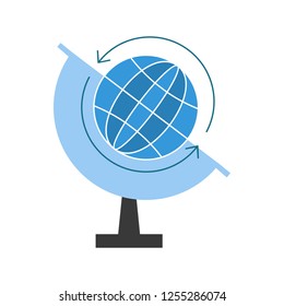 Globe Flat multi color icon