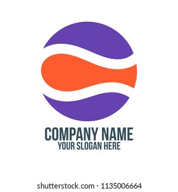 globe fluid and letter c abstract company logo concept