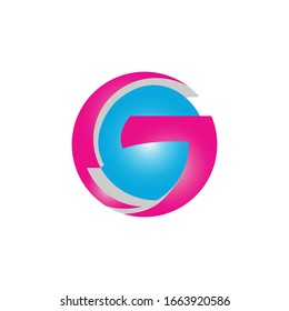 Globe-Logo-Technologie für G-Buchstaben, Vektorgrafik-Vorlage