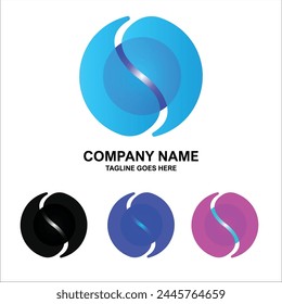 Globe G Buchstabe Logo Technologie IllustrationVektor-Vorlage