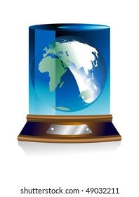 globe in glass
