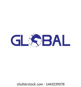 Globe Global logo letter design vector