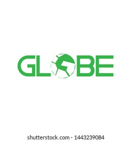 Globe Global logo letter design vector