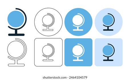 globe, global, planet icon symbol ui and ux design, glyphs and stroke line icon	