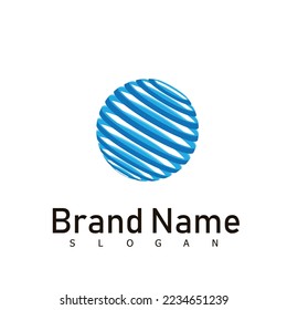 símbolo de diseño de logotipo global tech