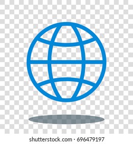 globe global world icon vector isolated