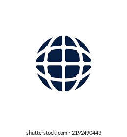 Símbolo del vector de plantilla de logotipo global