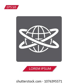 Globe globes vector icon