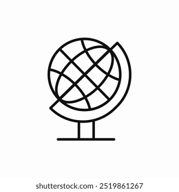 globe globus icon sign vector